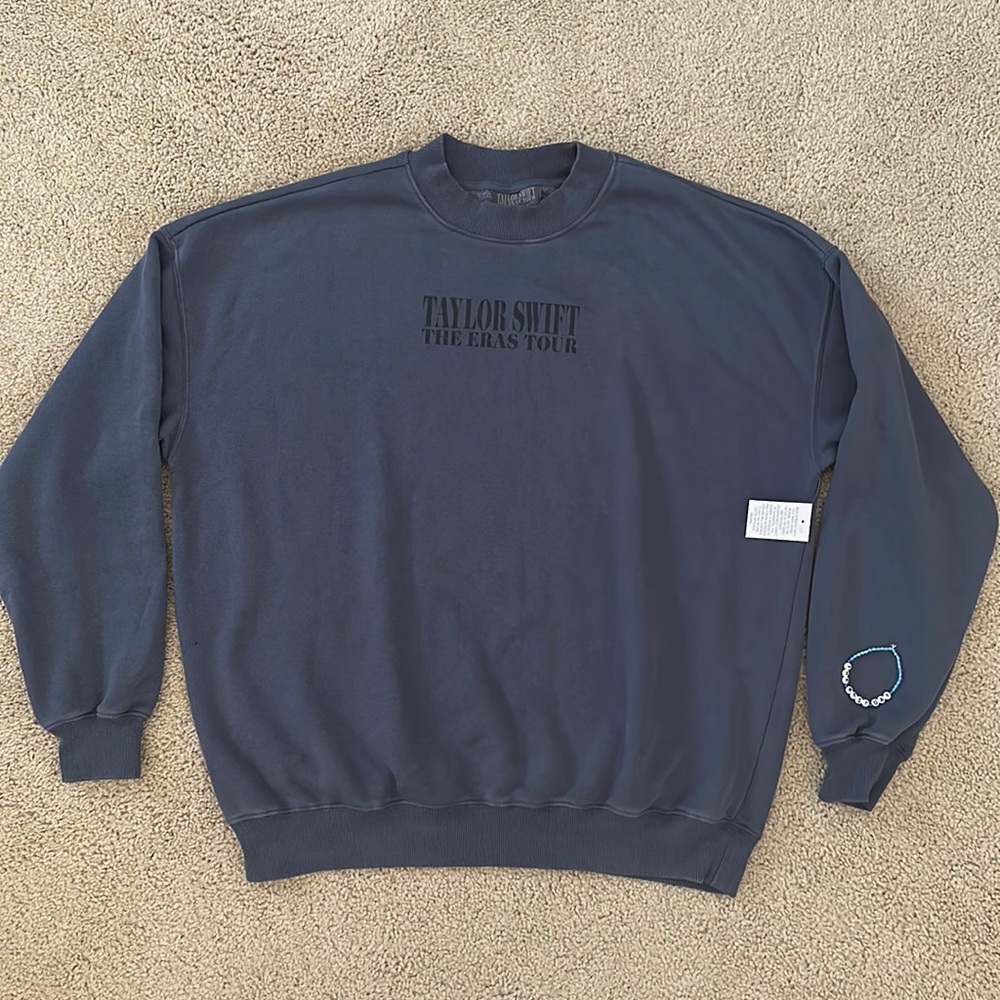 NWT Taylor Swift The Eras Tour Blue Crewneck Sweater